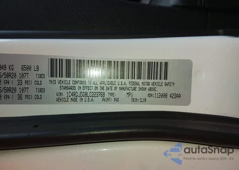 2020 Dodge Durango Gt Awd from USA, damaged, VIN 1C4RDJDG8LC223768